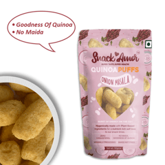 Snack Amor Quinoa Puffs Onion Masala (Pack of 3)