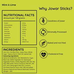 Snack Amor Jowar Sticks Mint n Lime (Pack of 3)
