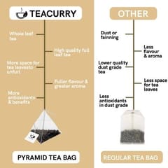TEACURRY Digestion Tea with Diet Chart (1 Month pack | 30 tea bags) Helps with Constipation, Bloating & Gas
