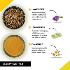 TEACURRY Sleep Tea (1 Month Pack | 30 Tea bags) - Helps with Insomnia, Snoring and Stress