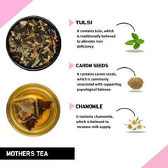 TEACURRY Mothers Tea for Breastfeeding Moms (1 Month pack | 30 Tea Bags) - Helps with Lactation Tea (with Diet Chart)