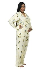 Chicmomz Pineapple Print Maternity Nightsuit