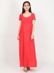 The Mom Store Crimson Lace Maternity Dress