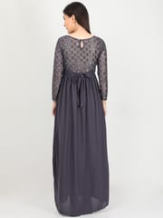 The Mom Store Glamorous Grey Maternity Gown