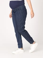 The Mom Store Jogger Style Maternity Denims with Belly Support