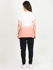 The Mom Store Peach Ombre Dyed Wrap Shrug