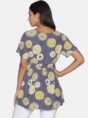 The Mom Store Grey Dahlia Maternity and Nursing Top