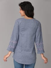 The Mom Store Lace Magic Maternity Top