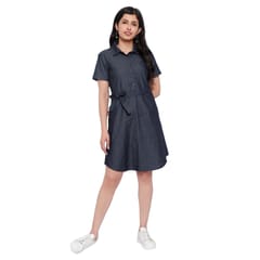 Mometernity Blue Denim Maternity & Nursing Tunic Dress