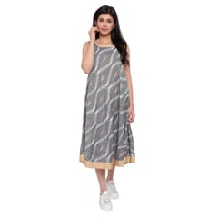 Mometernity Sleeveless Ikat Maternity Kurta Dress
