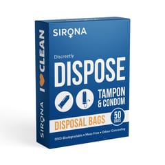 Sirona Disposal Bags for Discreet Disposal of Tampons and Condoms  -  50 Bags