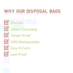 Sirona Sanitary and Diapers Disposal Bag 15 Bags