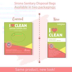 Sirona Sanitary and Diapers Disposal Bag 45 Bags