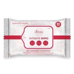 Sirona Intimate Wet Wipes 10 Wipes (1 Pack  -  10 Wipes Each)