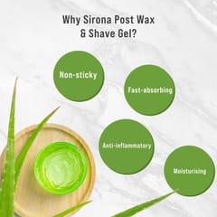 Sirona Natural Mineral Oil Free Post Shave Gel After Shaving Lotion  -  100 gm