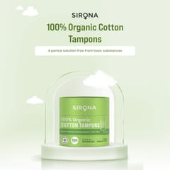 Sirona Heavy Flow Organic Tampons -  18 Pcs