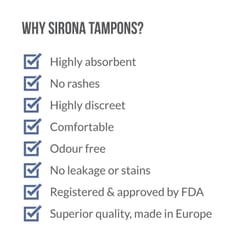 Sirona Premium Applicator Tampons Mix Pack (8 Pcs)