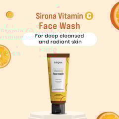 SIRONA Vitamin C Face Wash for Men & Women - 125 ml