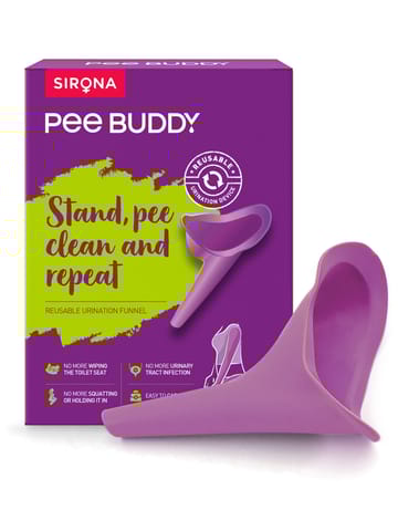 SIRONA Peebuddy - Stand And Pee Reusable Portable Urination Funnel For Women ( 1 Unit)