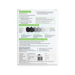 SIRONA BodyGuard Reusable Anti Pollution Face Mask with Activated Carbon, N99 + PM2.5 for Kids