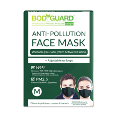 SIRONA BodyGuard N95 + PM2.5 Anti Pollution Face Mask with Activated Carbon - Medium