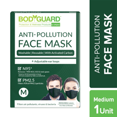 SIRONA BodyGuard N95 + PM2.5 Anti Pollution Face Mask with Activated Carbon - Medium
