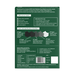 SIRONA BodyGuard N95 + PM2.5 Anti Pollution Face Mask with Activated Carbon - Medium