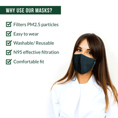 SIRONA BodyGuard N95 + PM2.5 Anti Pollution Face Mask with Activated Carbon - Medium