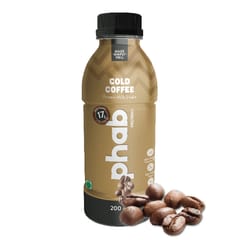 Phab Protein Milkshake with Immunity Boosters 18g Milk Protein, No added sugar, Vitamin B12 & Calcium Rich: Pack of 6x 200ml (Cold Coffee)