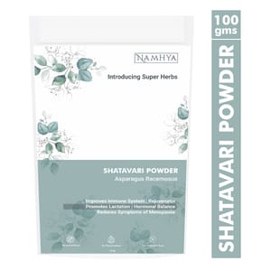 NAMHYA Shatavari Powder - Good for Menopause in Women - 100 Grams