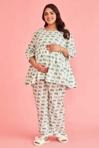 The Mama Project Elephant Parade Essential Maternity Night Set