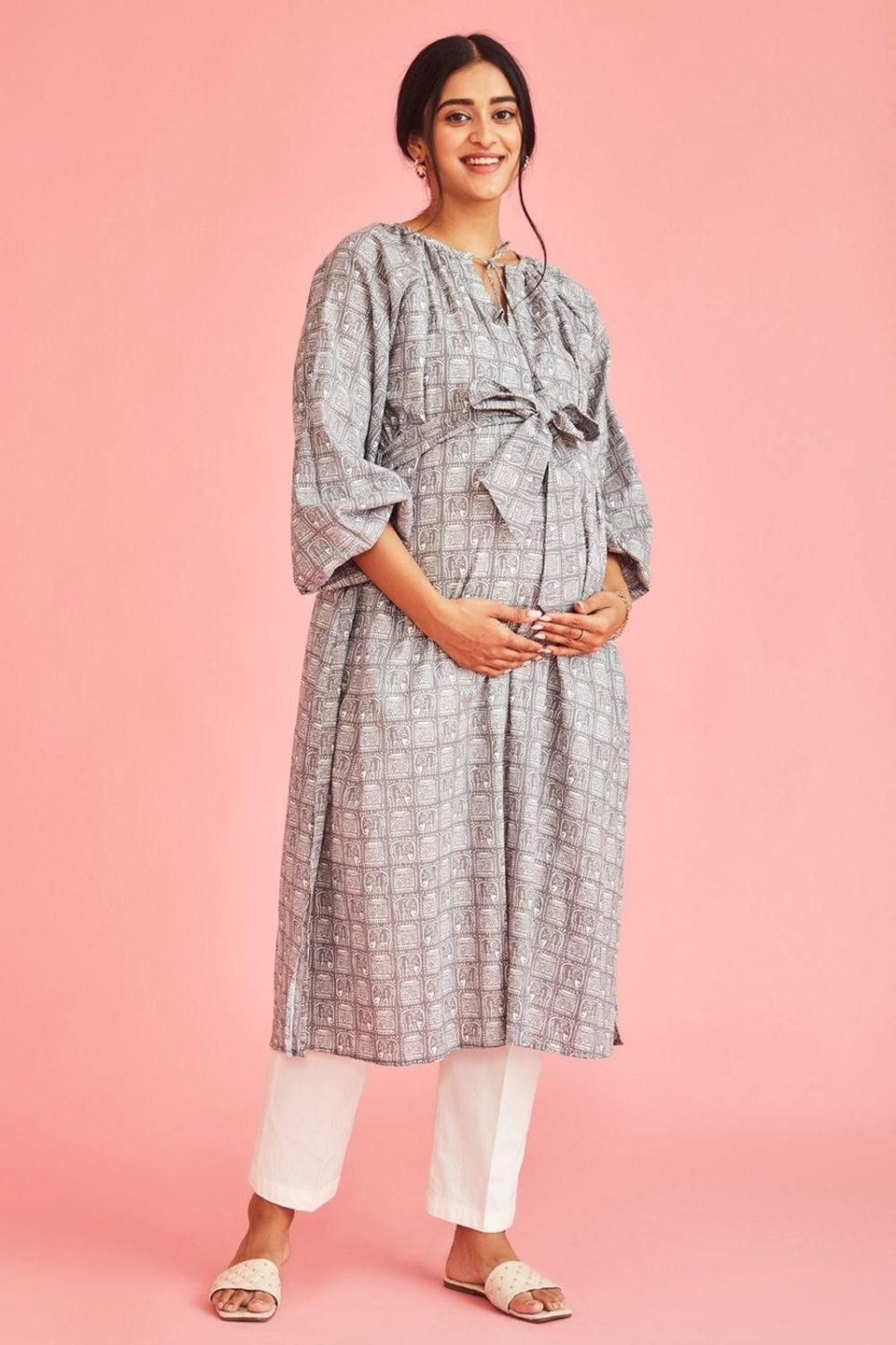 The Mama Project Amelia Maternity & Nursing Easy Kurta Set