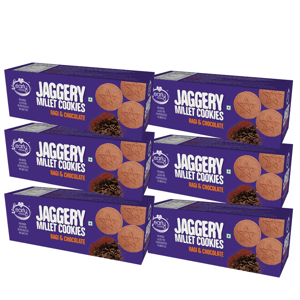 Early Foods Pack of 6 - Ragi and Choco Jaggery Cookies