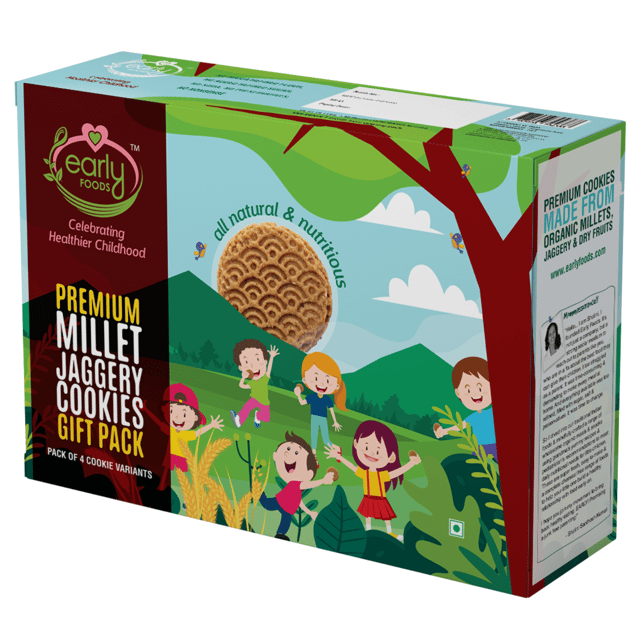 Early Foods Premium Millet Jaggery Cookies Gift Box