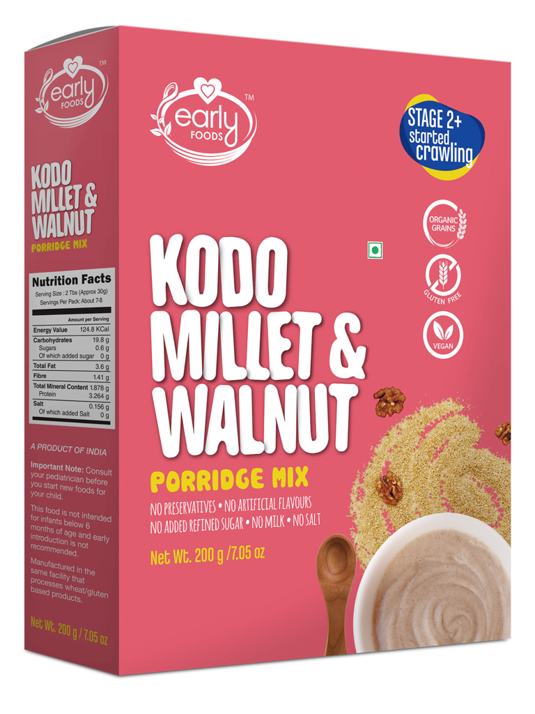 Early Foods Kodo Millet and Walnut Porridge Mix, 200g