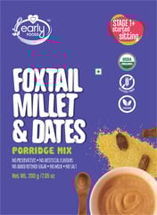 Early Foods Organic Foxtail Millet and Dates Porridge Mix, 200g