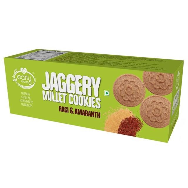 Early Foods Ragi and Amaranth Jaggery Cookies 150g