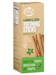 Early Foods Pack of 3 - Organic Millet Teething Sticks, Healthy Snack Combo for Kids