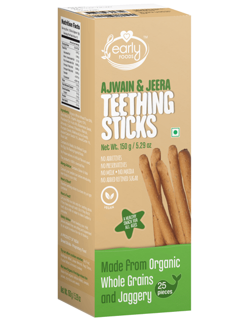Early Foods Pack of 3 - Organic Millet Teething Sticks, Healthy Snack Combo for Kids