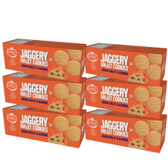 Early Foods Pack of 6 - Jowar Almond Jaggery Cookies