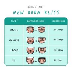 Snugkins Newborn Bliss Reusable, Waterproof and Washable Cloth Diapers for Newborn babies - Sakura