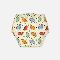 Regular Diaper by Snugkins Freesize Reusable, Waterproof and Washable Cloth Diapers for day time use - Butterfly Kisses