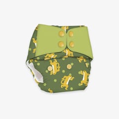 Regular Diaper by Snugkins Freesize Reusable, Waterproof and Washable Cloth Diapers for day time use - Disco Sheru