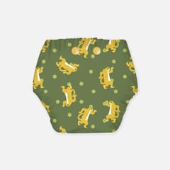Regular Diaper by Snugkins Freesize Reusable, Waterproof and Washable Cloth Diapers for day time use - Disco Sheru