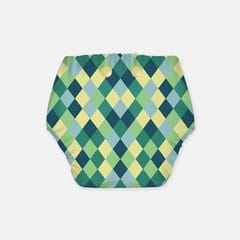 Regular Diaper by Snugkins Freesize Reusable, Waterproof and Washable Cloth Diapers for day time use - Winter Gem
