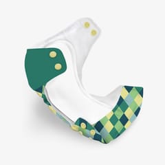 Regular Diaper by Snugkins Freesize Reusable, Waterproof and Washable Cloth Diapers for day time use - Winter Gem