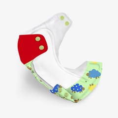 Regular Diaper by Snugkins Freesize Reusable, Waterproof and Washable Cloth Diapers for day time use - Dreamy sheep