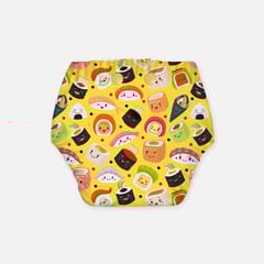 Regular Diaper by Snugkins Freesize Reusable, Waterproof and Washable Cloth Diapers for day time use - Mushi Sushi