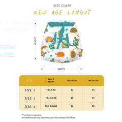 Snugkins - New Age 100% Cotton Langot/Nappies for Newborn Babies Size 2 (3-7Kg) - Pack of 3
