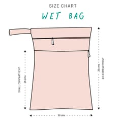Snugkins Cloth Diaper Wet Bag - 30 x 36cm - Animal Farm